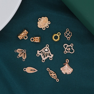 Alloy Electrophoresis Color Preservation National Style Hanfu Cheongsam Small Accessories Collection Bdiy Jewelry Accessories