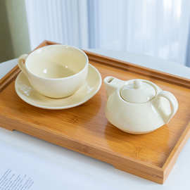 北欧子母壶茶具套装简约一人泡茶壶单人下午茶日式奶油风小茶杯壶