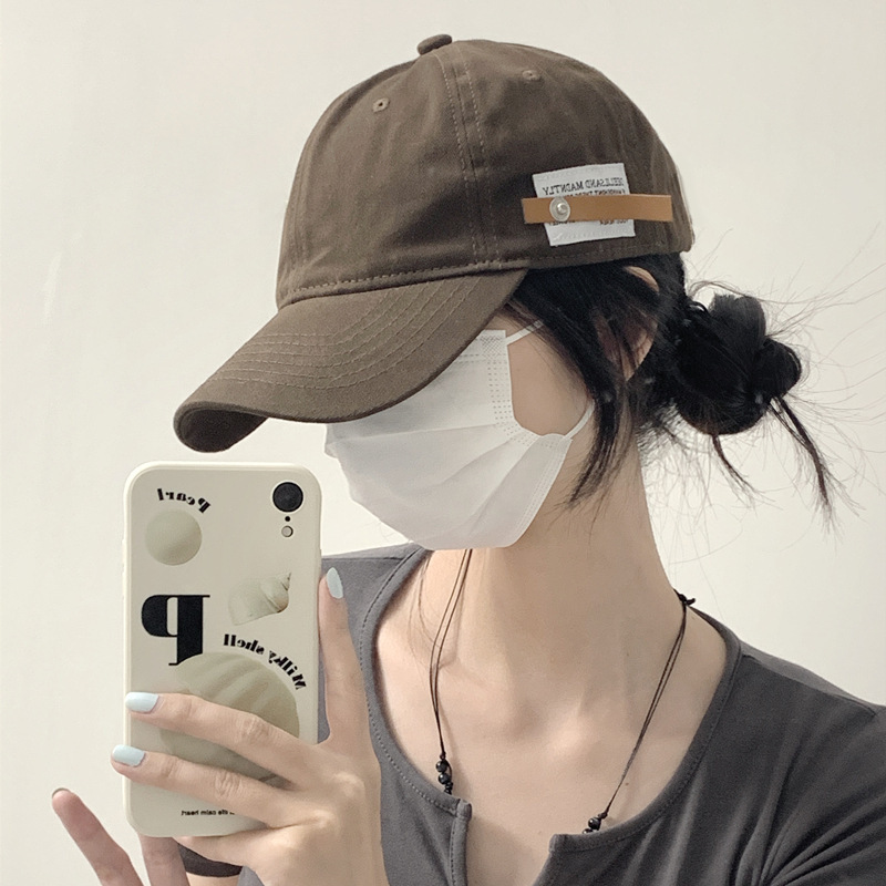 Original Retro Versatile English Small Leather Cap Women's Casual Baseball Cap Men's Soft Top Simple Brown Hat Original Retro Versatile English Small Leather Cap Women's Casual Baseball Cap Men's Soft Top Simple Brown Hat