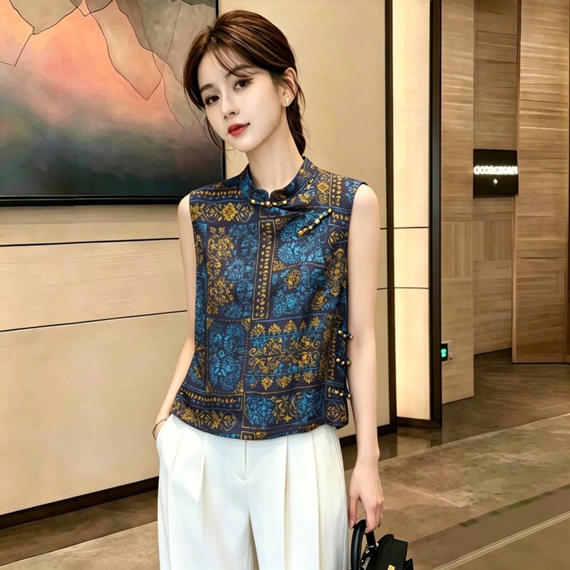 New Chinese-Style National Design Shirt for Women, Summer New Versatile Jacquard Button-Up Blouse, Age-Reducing Fashion Top New Chinese-Style National Design Shirt for Women, Summer New Versatile Jacquard Button-Up Blouse, Age-Reducing Fashion Top