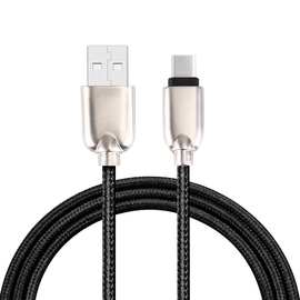 Type-C 转 USB 充电数据线 金属头编织线 108根铜芯线 长度：1米