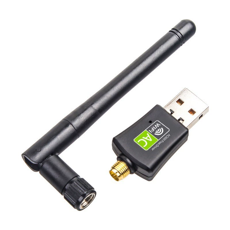 USB Wi‑Fi адаптер без драйверов, USB беспроводной сетевой адаптер 5G двухдиапазонный для настольного ПК и ноутбука, приёмник Wi‑Fi