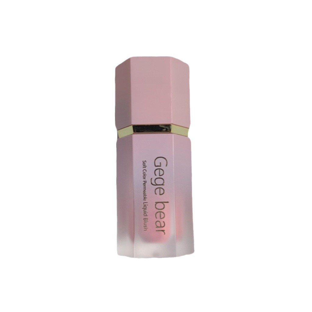 Gege Bear Soft Pink Liquid Blush Moisturizing Sheer Brightens Complexion Youthful Natural Matte Finish Makeup Beauty Health_voghion.com