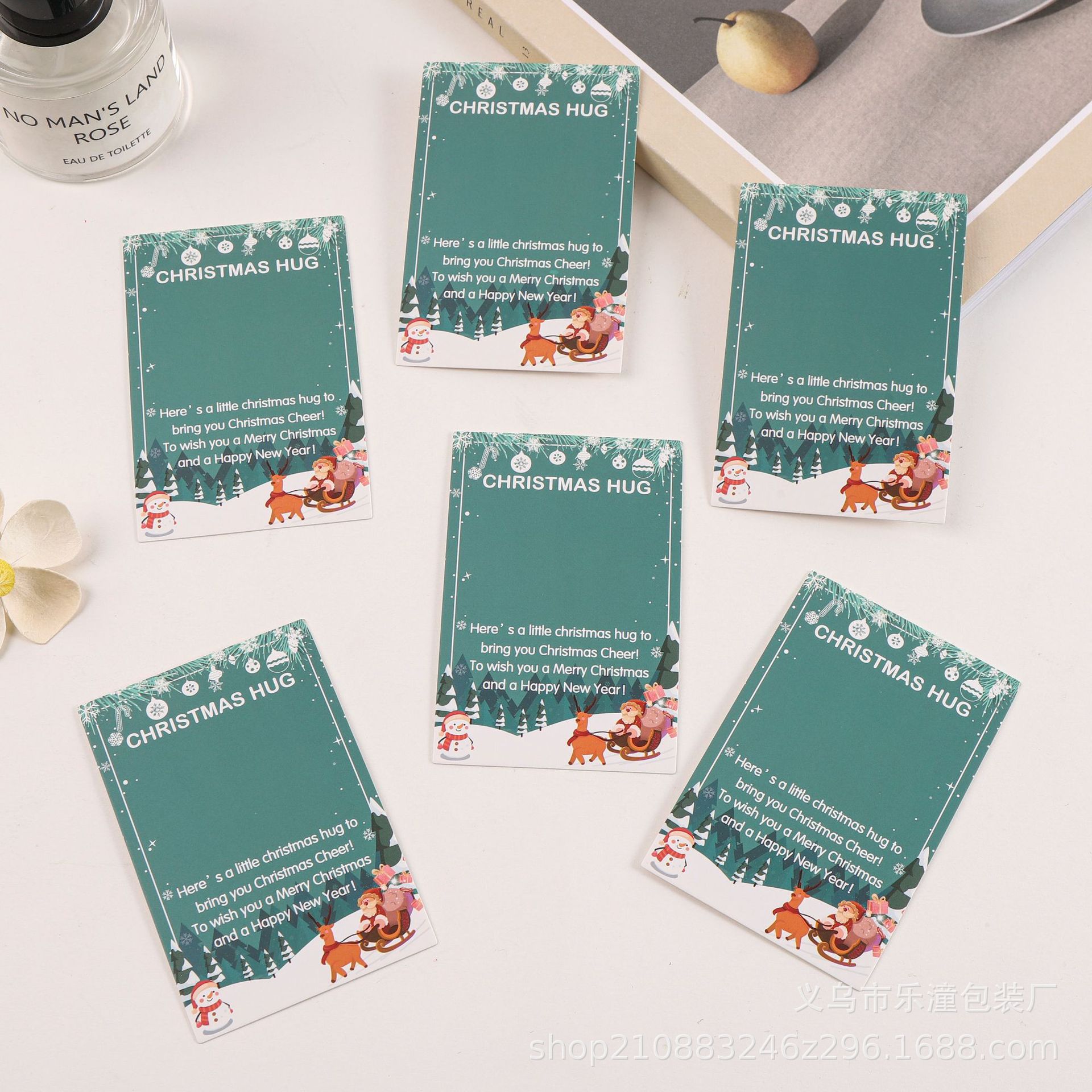 Navidad transfronteriza muñeco de nieve alce tarjeta de felicitación joyería GHREAMES HUG tarjeta de joyería tarjeta de embalaje cartón de papel tarjeta de visualización