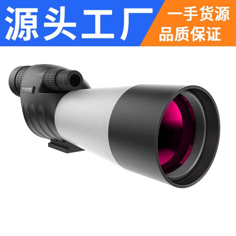 跨境中性单筒望远镜观鸟镜20-60X60无级变倍高倍 夜视非红外拍照