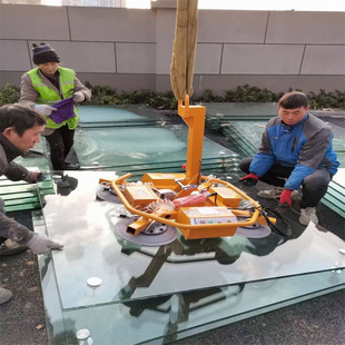 Electric Suction Cup Glass Curtain Wall Suction Crane Large Powerful Vacuum Suction Cup Ceiling Curved Flat Glass Hanging