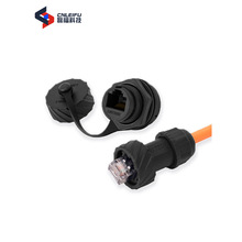 M20 RJ45�W����ˮ���^ rj45����Դ�B����M20���̶�90�ȾW������
