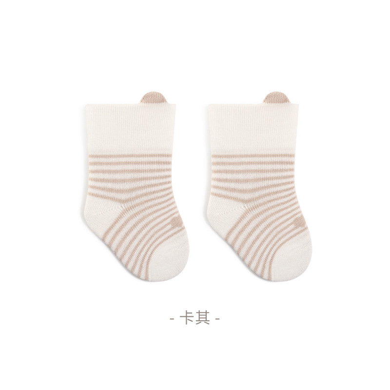 Calcetines para bebés primavera y otoño calcetines de algodón rayas medias calcetines para niños y niñas primavera lindos calcetines deportivos casuales versátiles