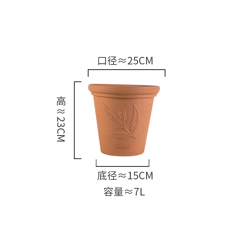 赤い陶器の植木鉢、吸水性、通気性、根腐れしない粘土トレイ、浮遊粘土ポット、大型の緑の植物多肉植物ポット|undefined
