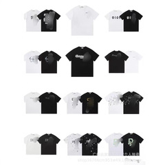 クロスボーダーD家春夏アルファベットロゴプリント半袖240グラム双紗生地半袖tシャツ男女同金