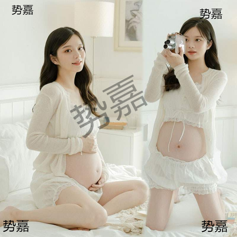 Maternity Photo Clothing Lace Girl Simple Style Beautiful and Cute Photo Studio Mommy Clothes New Maternity Photography Clothing