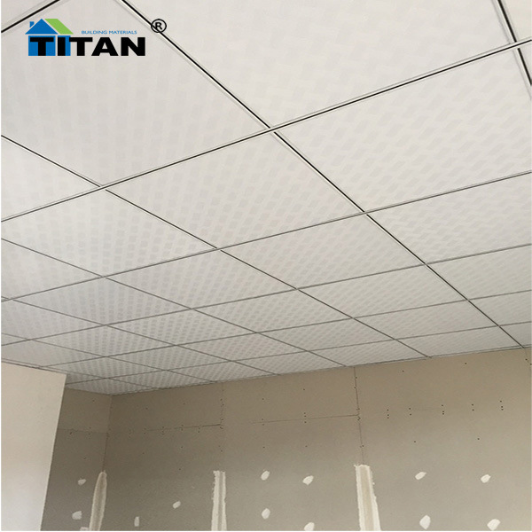 Techo de techo de placa de yeso de pvc 600*600 tablero limpio tablero laminado chapa a prueba de humedad