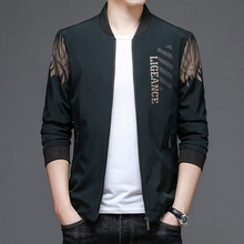 春秋棒球服长袖外套男士帅气修身拉链夹克中年上衣休闲时尚男装潮