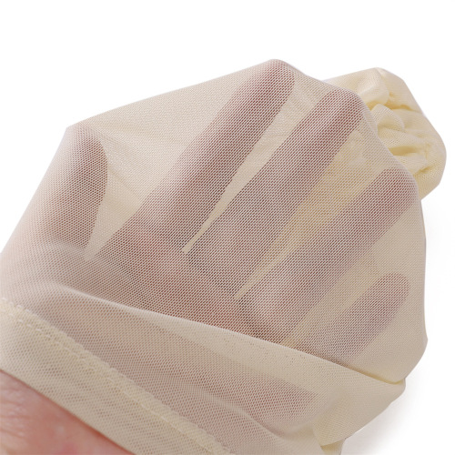 New hot-selling solid color mesh breathable elastic elastic lace-up bottoming hat with adjustable rope hijab