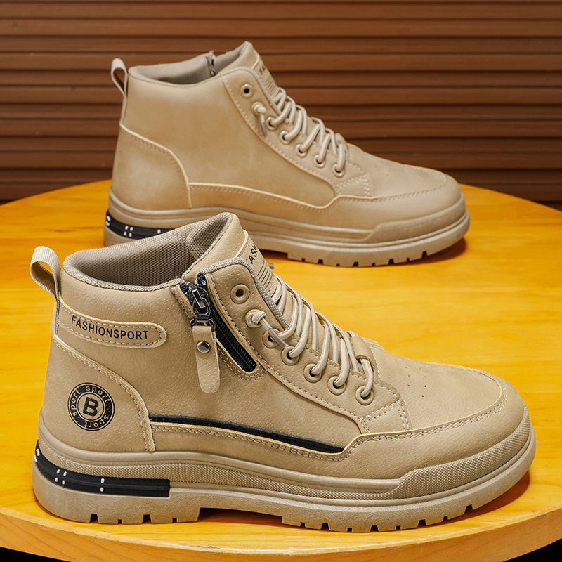 BOTAS Martin de alta gama zapatos masculinos nuevas tendencias de zapatos de herramientas transpirables en otoño, 100 zapatos deportivos antideslizantes y resistentes al desgaste zapatos de protección laboral masculinos