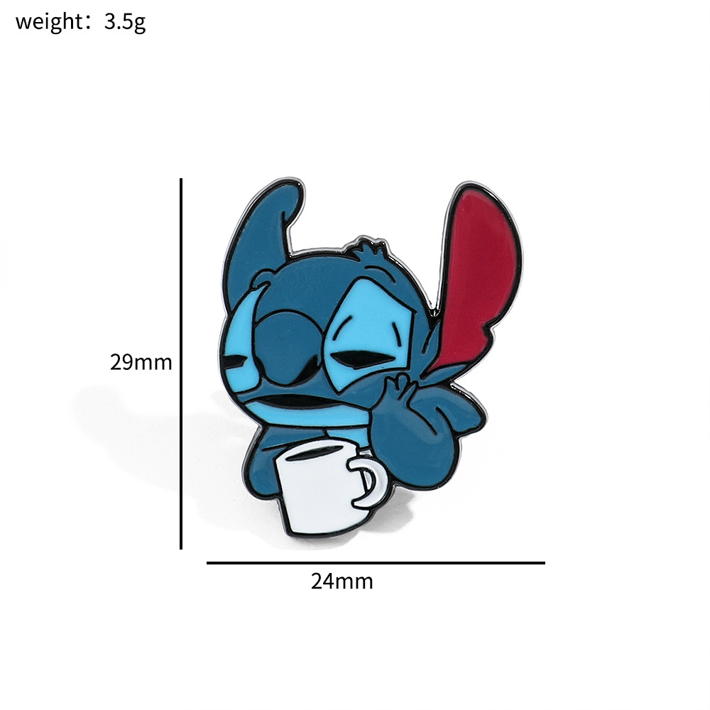 100 Insignias Metálicas Clásicas de Stitch, Broche de Aleación de Star Wars, Stitch, Maestro Yoda, Venta al por Mayor