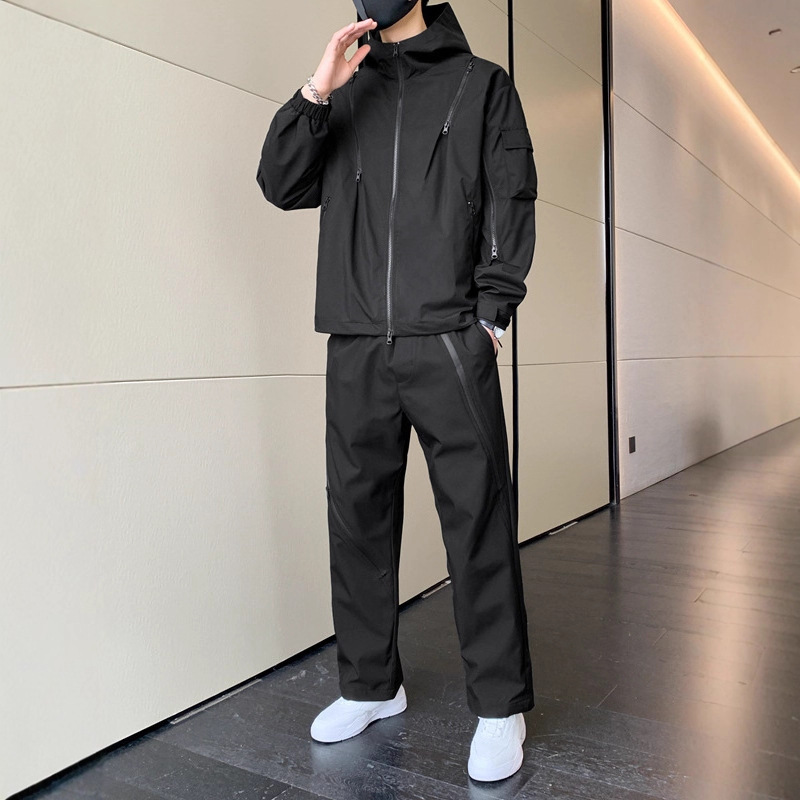 Outdoor Sports Suit Men's Autum 2025 New Sun Protection Casual Jacket Jacket Spring and Autum Casual Pants Two-Piece Set