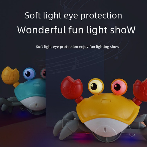 The same electric sensing crab beach dragging baby bathing water play lights escape can't catch toy