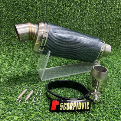 GSX250R, Motorcycle exhaust pipe - medium-size-370mm-small-flower-color
