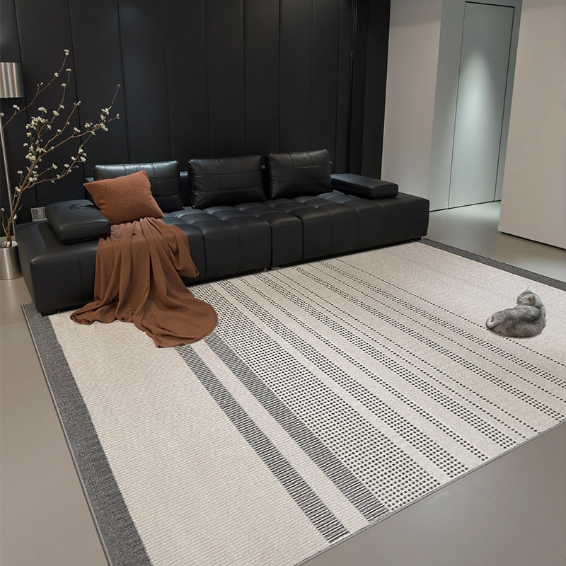 Alfombra muy simple de estilo japonés, impermeable, antideslizante y antiincrustante, viento INS, sofá sin lavado, cojín de dormitorio personalizado