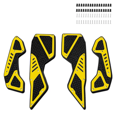 Motorcycle pedals Modified Aluminum Alloy Pedals with - gold