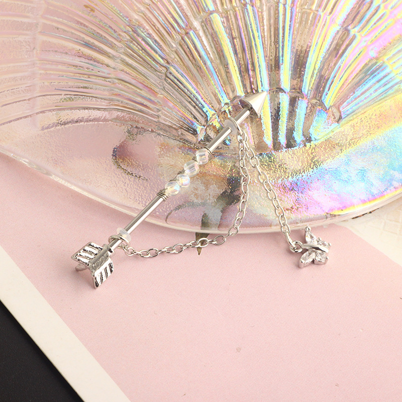 Simple Style Flower Stainless Steel Plating Ear Studs 1 Piece