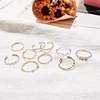 Wavy ring, adjustable set, Japanese and Korean, simple and elegant design, internet celebrity