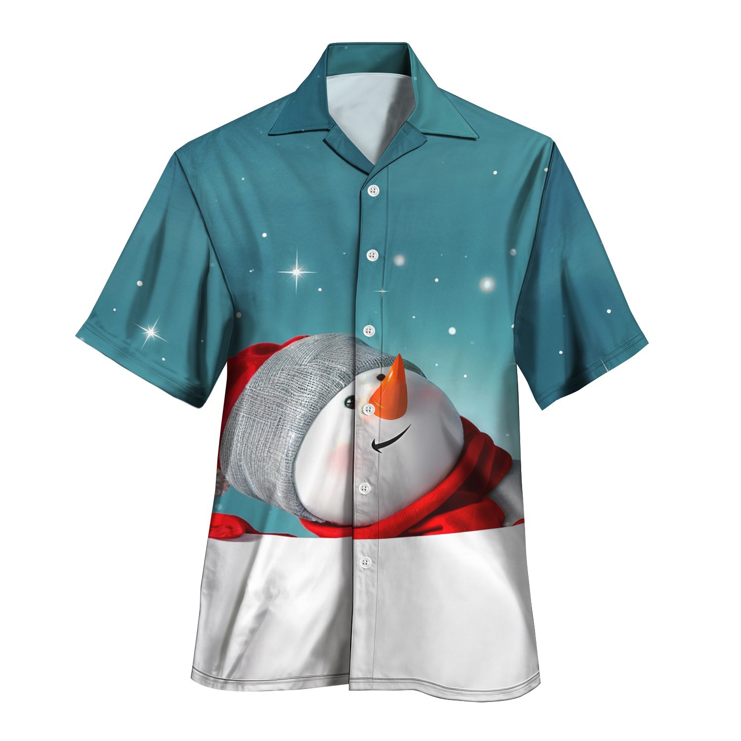 Comercio exterior transfronterizo AliExpress verano nuevo estilo azul vitalidad juvenil estilo universitario camisa de cuello cubano de manga corta MB33