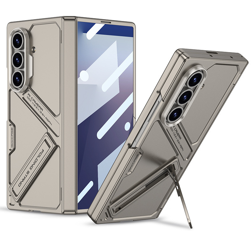 Samsung zfold7 携帯電話ケースに適しています。クロスボーダー磁気ヒンジフルカバーニッチハイエンドシェルとフィルム一体型スタンド|undefined