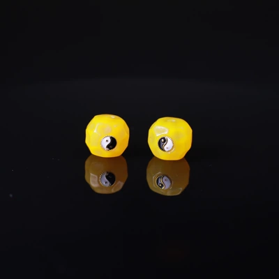 Beads, Wholesale and Dropshipping — Zərgərlik ara hissələri - tai-chi-yellow-agate