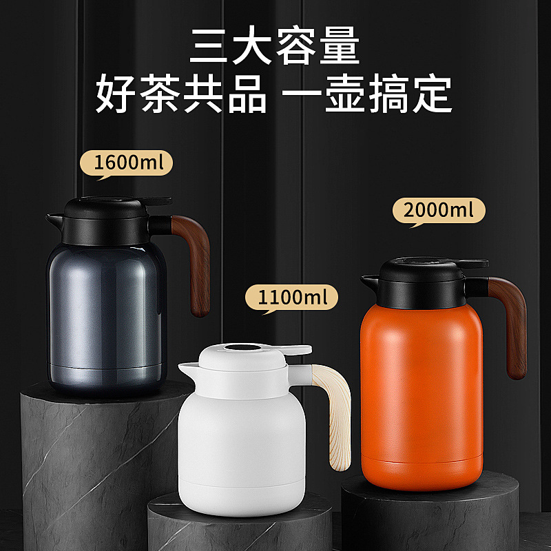 316 de acero inoxidable tetera estofada olla térmica miso antiguo té blanco cáscara de mandarina olla estofada Shangming cafetera hervidor