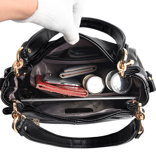 Midlife Women's Handbag 2025 European and American Fashion Ladies Crossbody Bag with Single Shoulder Bag Large Bag