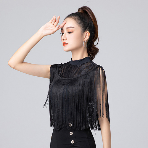 Liu Fang's same style body suit with matching body shape etiquette mesh tassel tassel gold same style body suit Liu Fang's body suit shape