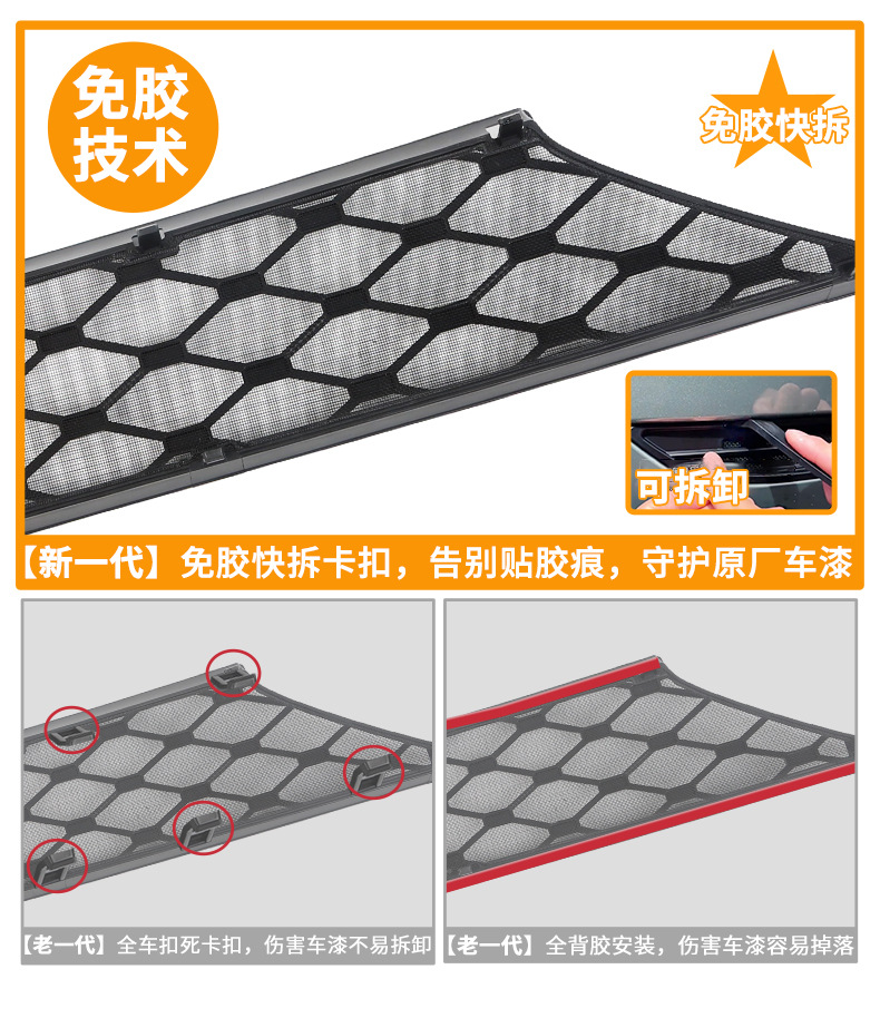 Suitable for Aito M6 Extended-Range Version/Pure Electric Version, Star-Pattern Integrated Welded Car Insect-Proof Net, Dedicated for the Front Grille