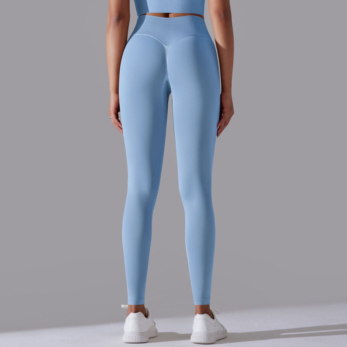 Simple Style Sports Solid Color Nylon Cotton Blend U Neck Tracksuit Vest Jogger Pants Leggings display picture 192