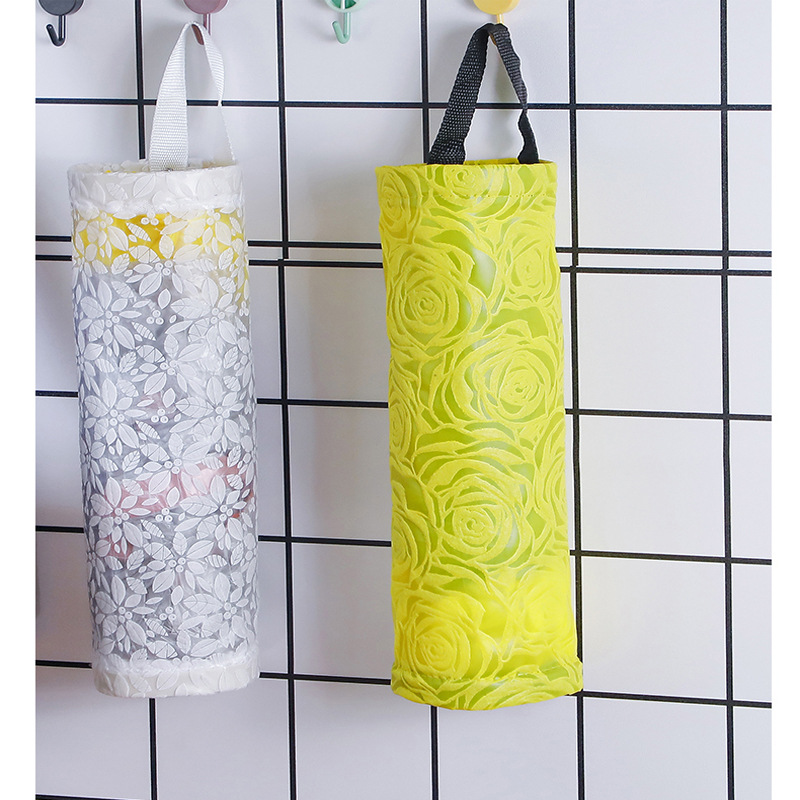 Bolsa de basura montada en la pared bolsa de almacenamiento casa cocina bolsa de plástico bolsa de organización bolsa de extracción portátil de almacenamiento artefacto