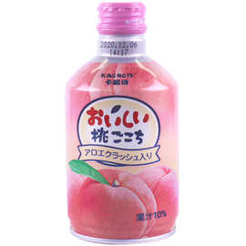 日本进口 饮料卡昵诗kagneis水蜜桃白桃果汁夏季网红饮品饮汁275g