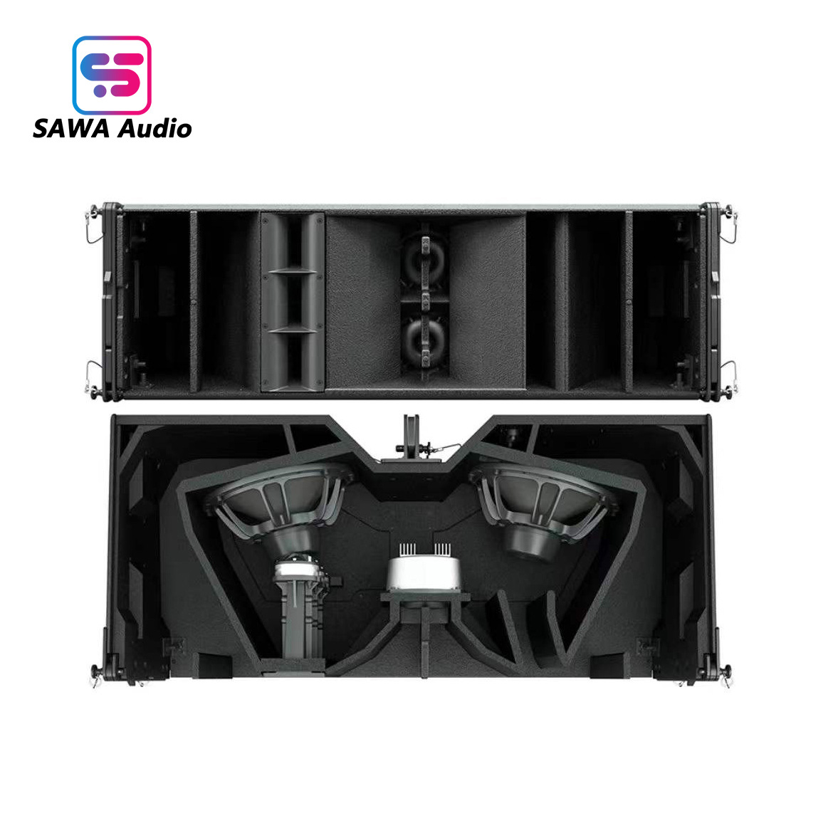 Tres frecuencias doble 12 pulgadas de línea array altavoz WPL al aire libre concierto profesional Festival de Música sistema de audio Conferencia de Audio