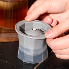 Large Ice Ball Maker Silicone Ice Cube Tray Freezer Ice Mold Box with Lid Trendy Cocktail Tool Home Ice Mold