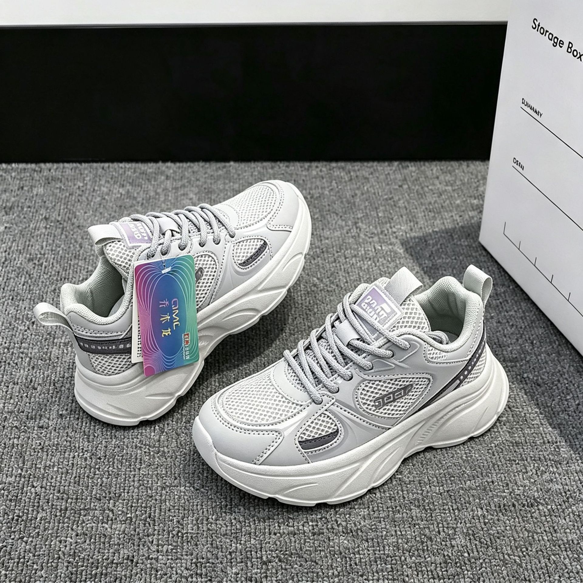 36-40 Tamaño de primavera y otoño Fujian parche de malla transpirable zapatos deportivos casuales zapatos de carrera universal estudiantes padres