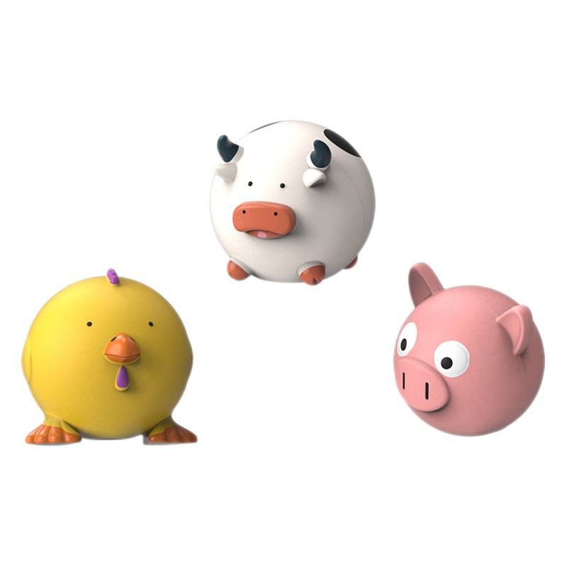 Juguetes de sonido para mascotas al por mayor pipetao lindo animal de dibujos animados modelado de látex suministros para mascotas juguetes para perros