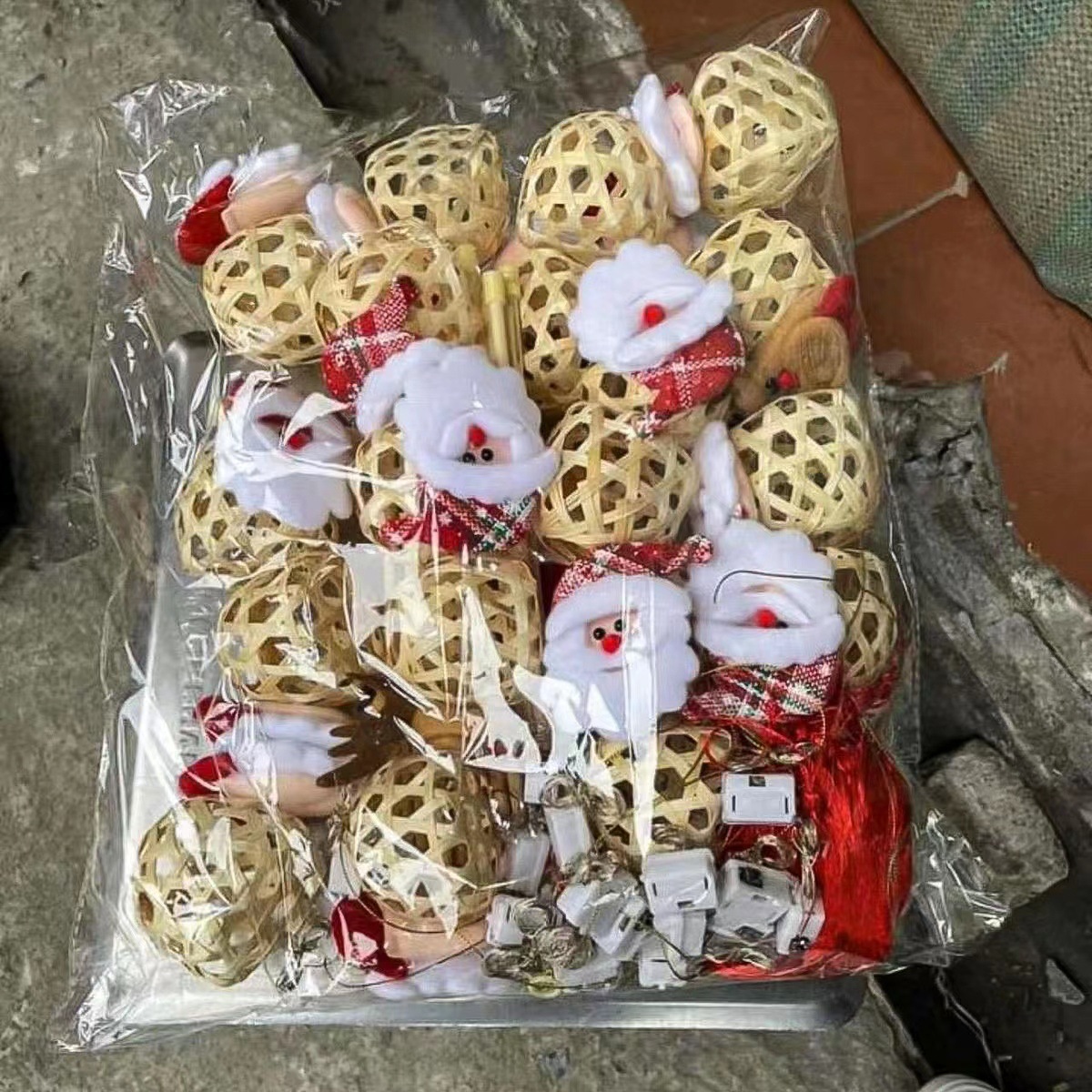 크리스마스 대나무 랜턴 (재료 패키지)