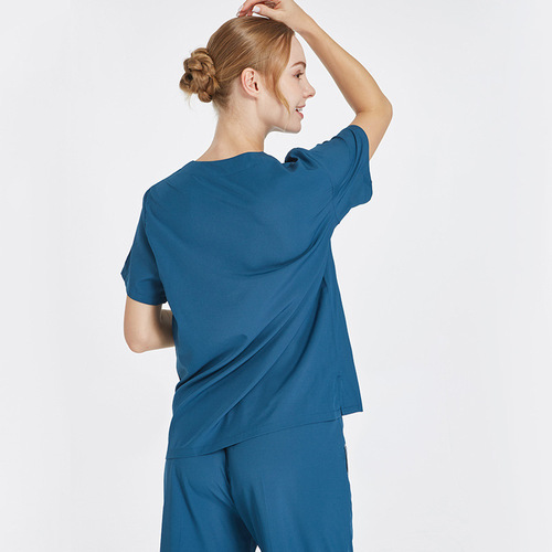 Fast-drying elastic surgical scrubs for women, surgical workwear for men, short and long-sleeved surgical scrubs for summer