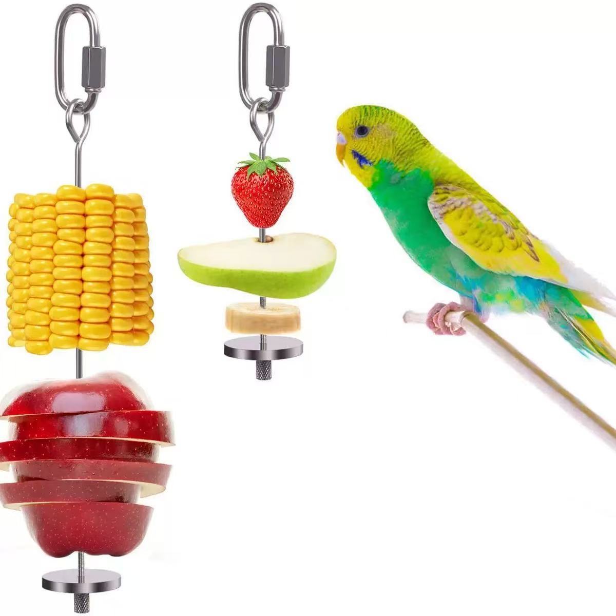 Apple, automatic fruit fork with accessories stainless steel, corn kernels, pet 2