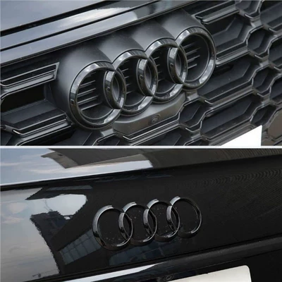 Car logo, TTS lettering, modified four-ring TTRS