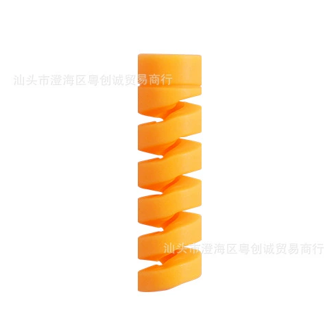Cable Protector (Apple compatible) Spiral Silicone Sleeve, Anti‑Fray Charging Cord Guard