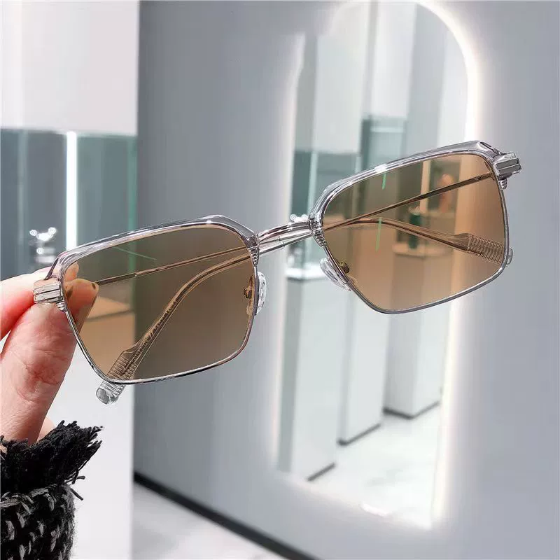 Новые умные фоточувствительные цветовые меняющие очки против голубого света металлическая оправа солнцезащитные мужские очки деловые HD солнцезащитные
