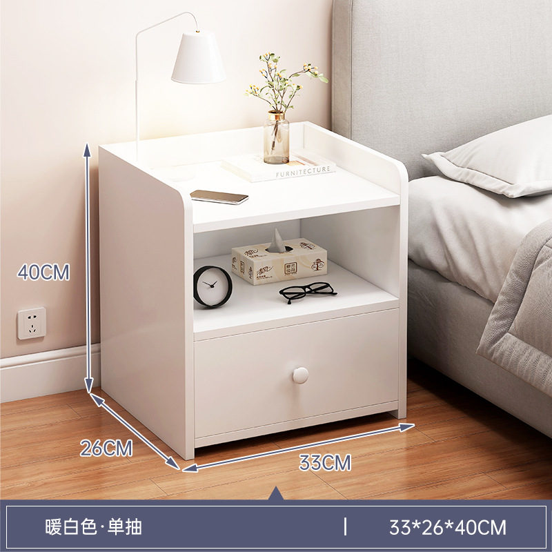 Escritorio de cabezal de cama pequeño simple estante de cama de dormitorio creativo alternativa armario de almacenamiento de artefactos