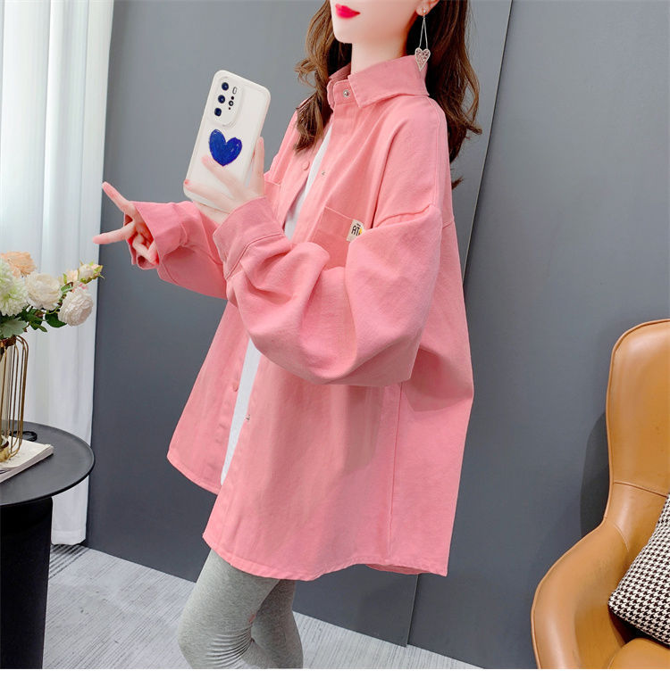 2023新款衬衫女长袖春秋季宽松甜美学院风显瘦透气过臀下半身失踪详情11