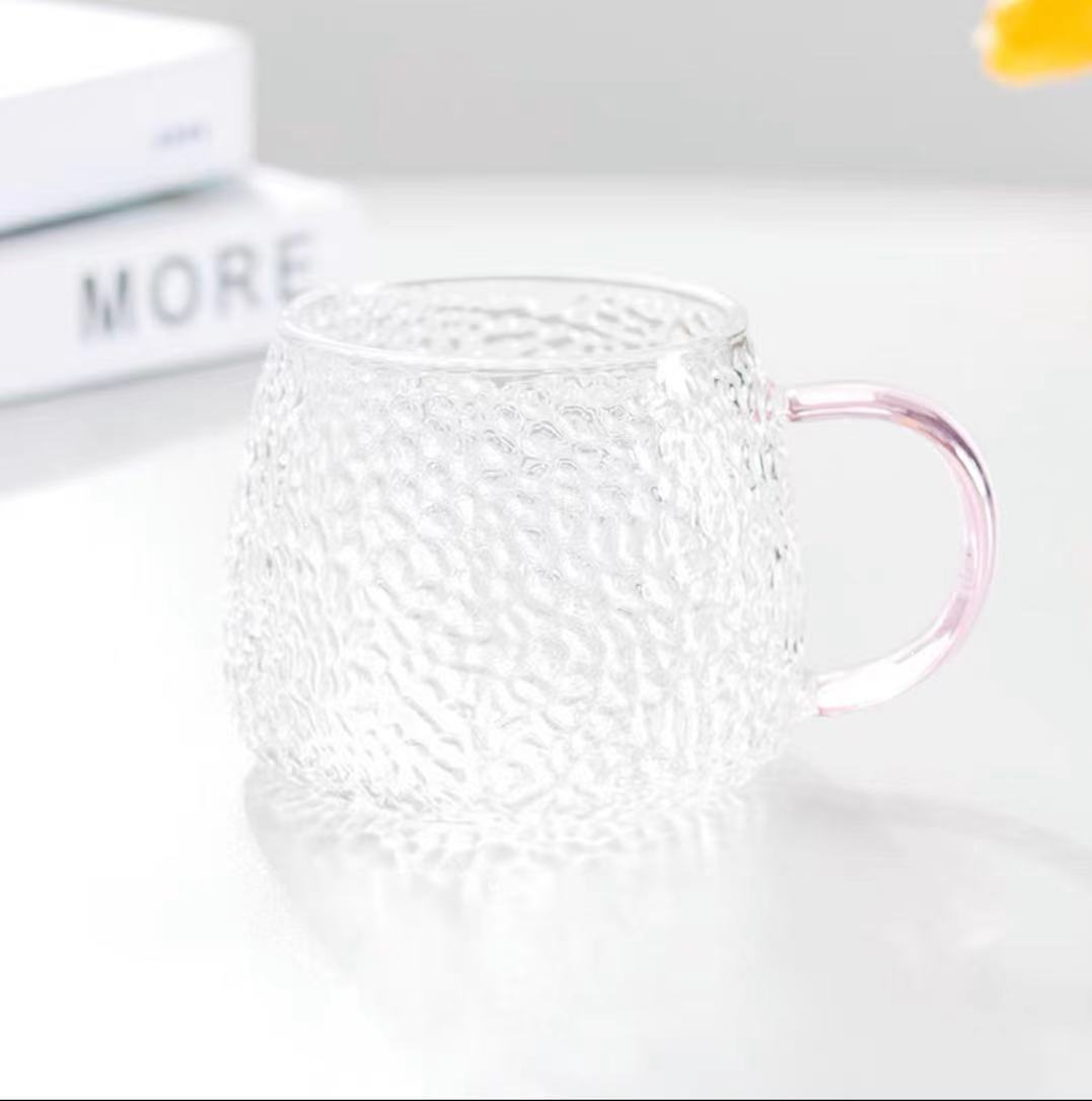 Ins-style Bow-knot Girly Heat-resistant Glass Cup, Cute Couple's Mug With Lid And Spoon, Office Coffee Cup_voghion.com